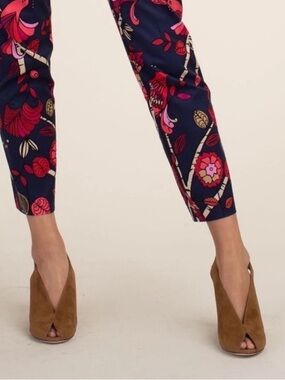 TRINA TURK Sunset Blvd Heel Tan Suede Leather Block Heels Designer Shoes NIB